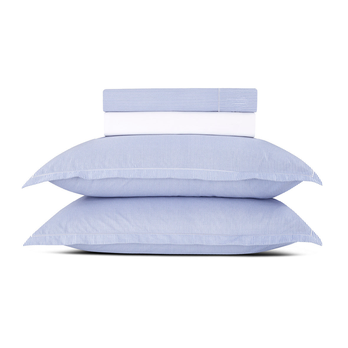 Sheet set cotton percal - Toulouse Light blue