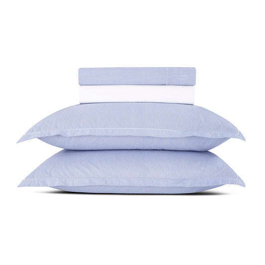 Sheet set cotton percal - Toulouse Light blue