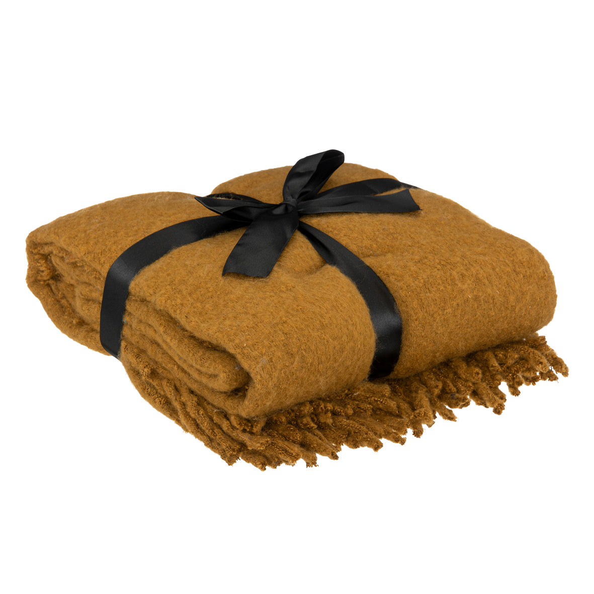 Plaid mohair Ochre 180 x 130 x 0.01 cm