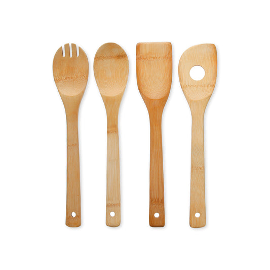 Set de 4 ustensiles en bois - Bois
