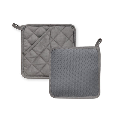 Silicone pot holder Grey - 21 x 18 x 1 cm
