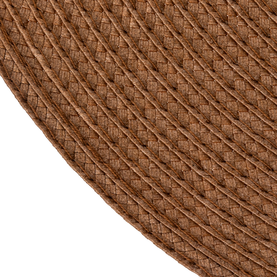 Round braided placemat Brown - 38 x 0,2 cm