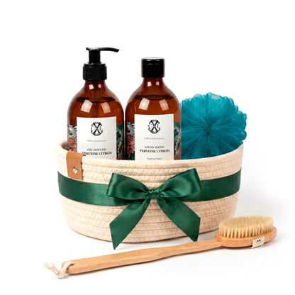 Giftset Spa Moment Lemon Verbena - Peacock blue - 2 x 500 ml
