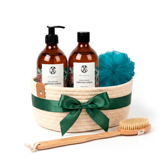 Giftset Spa Moment Lemon Verbena - Peacock blue - 2 x 500 ml