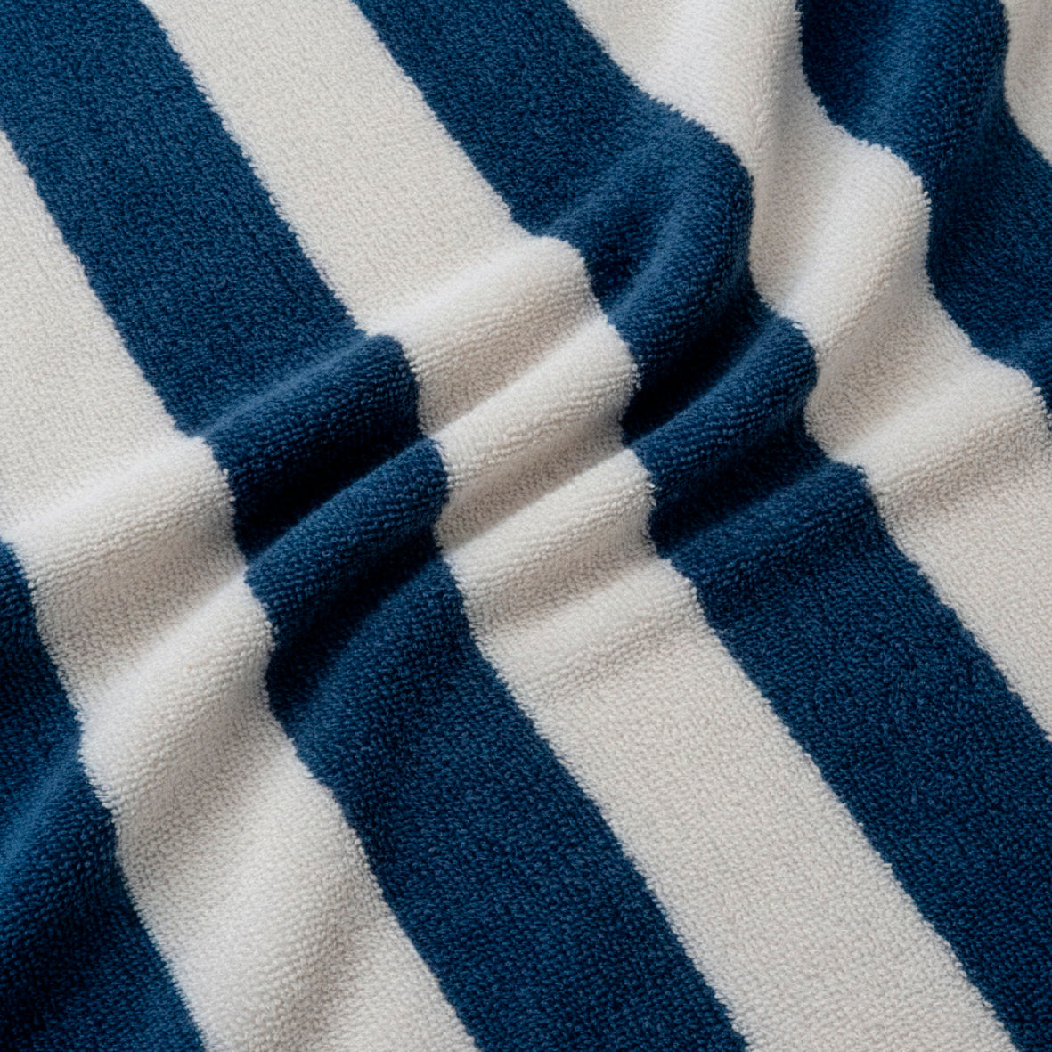 Beach towel cotton velvet - Eron - Dark blue