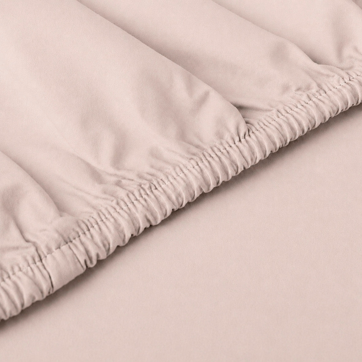 Fitted sheet cotton satin - Uni - Cream white