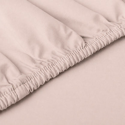 Fitted sheet cotton satin - Uni - Cream white