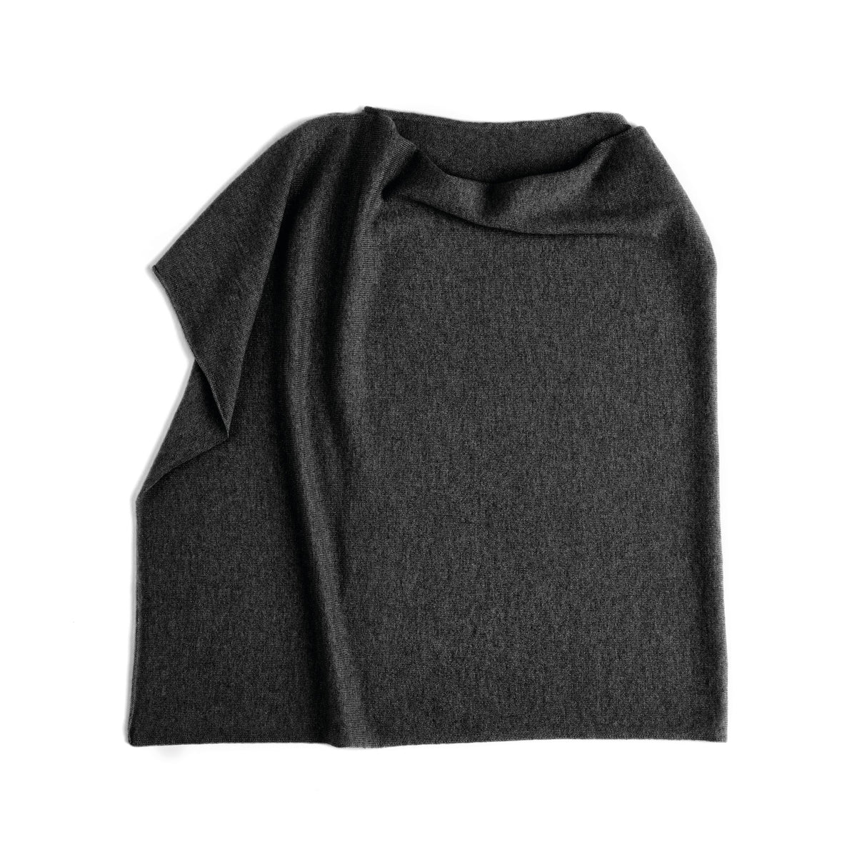 Cashmere poncho - Black