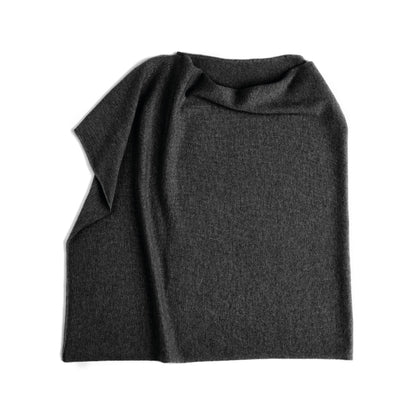 Cashmere poncho - Black