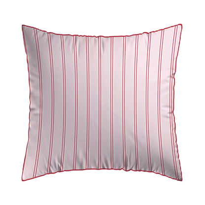 Pillowcase cotton satin - Silva - Pink / Red