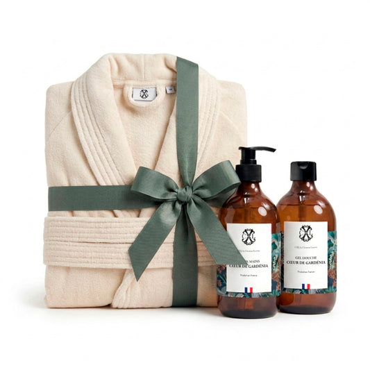 Giftset Soft Ambiance Gardenia Heart - Vanilla - S/M + 2 x 500 ml