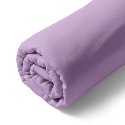 Fitted sheet cotton satin - Uni - Lavender