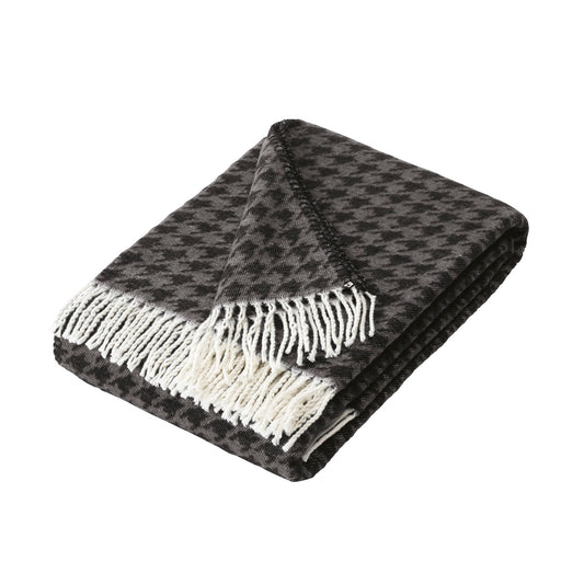 Woven plaid - Pied de poule Black / Dark grey