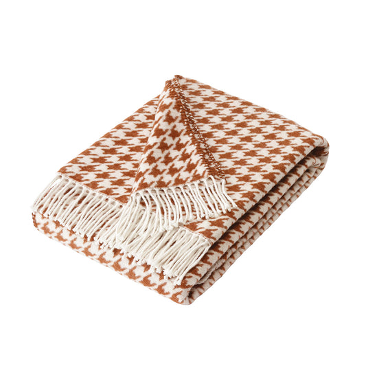 Woven plaid - Pied de poule Brown
