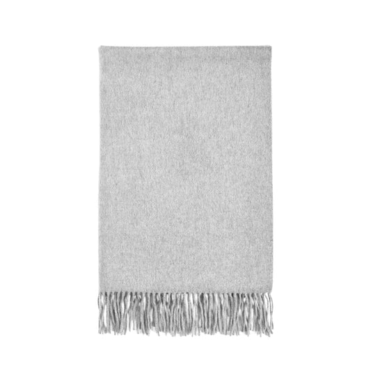 Long cashmere scarf - Light grey