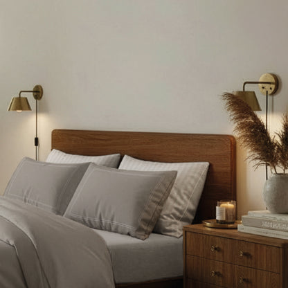 Taie(s) d'oreiller satin de coton - Annecy Taupe / Taupe