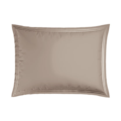 Taie(s) d'oreiller satin de coton - Annecy Taupe / Taupe