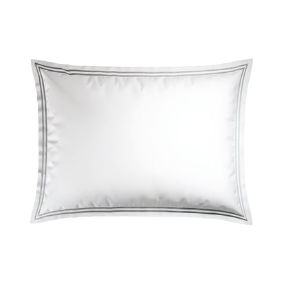 Pillowcase(s) cotton satin  - Annecy Grey / White