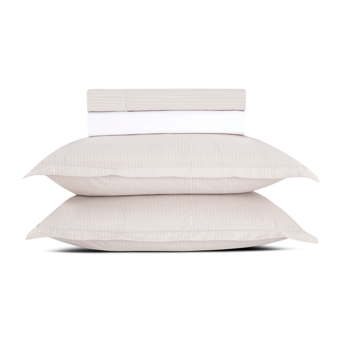 Sheet set cotton percale  - Sorbonne Taupe