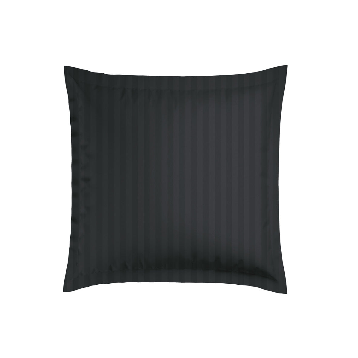 Pillowcase(s) cotton satin dobby stripe woven  -  Black