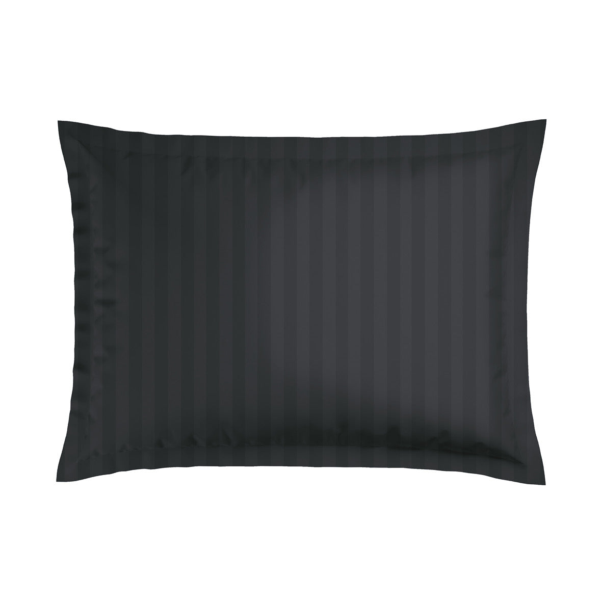 Pillowcase(s) cotton satin dobby stripe woven  -  Black