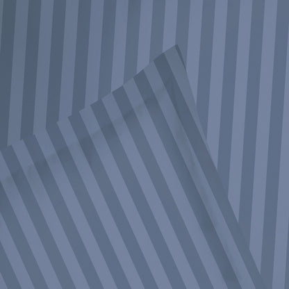 Duvet cover + pillowcase cotton satin dobby stripe woven - Blue
