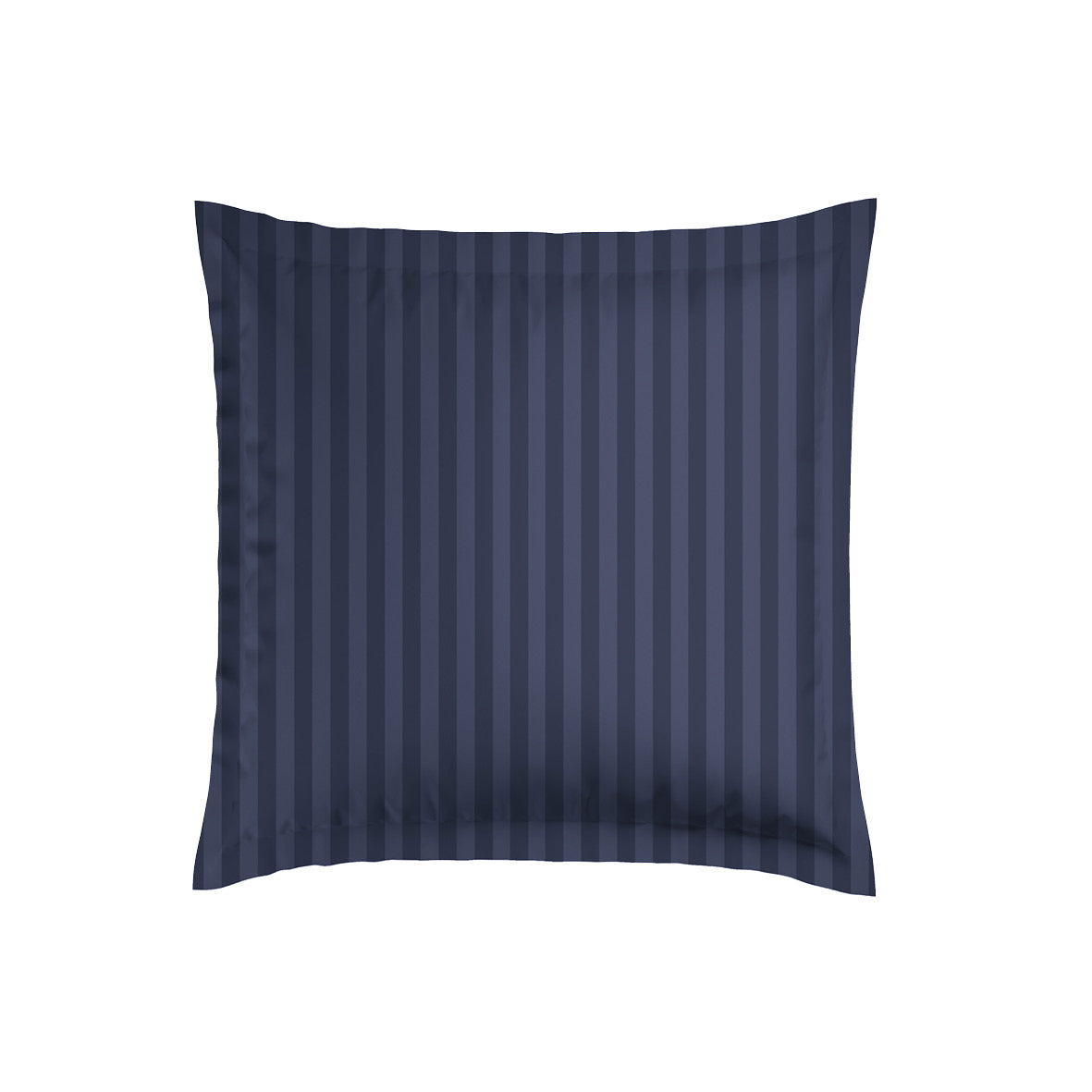 Pillowcase(s) cotton satin dobby stripe woven - Dark blue