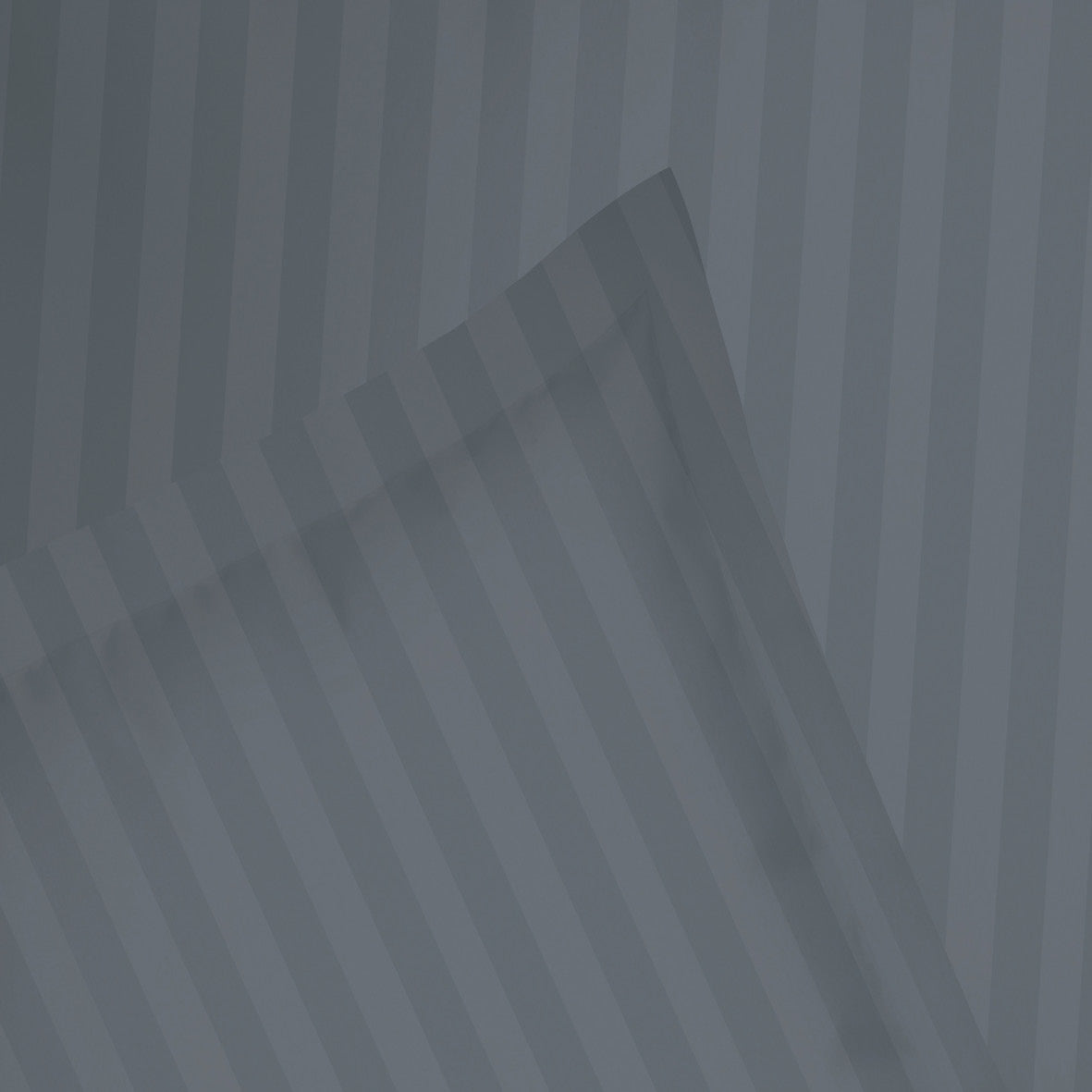 Sheet set cotton satin dobby stripe woven - Dark grey
