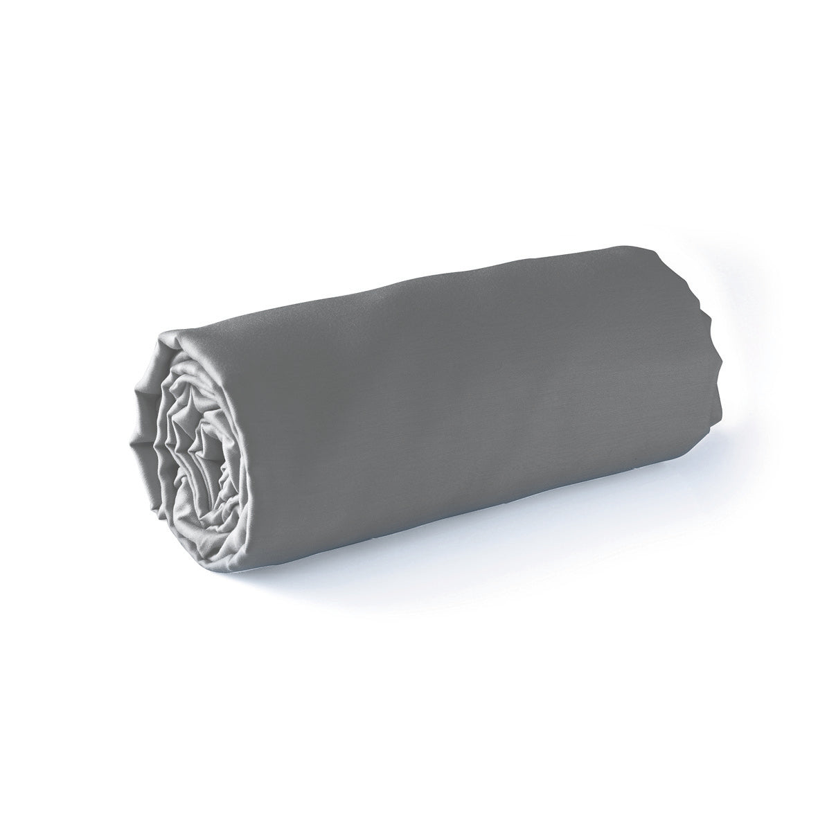 Fitted sheet cotton satin - Dark grey
