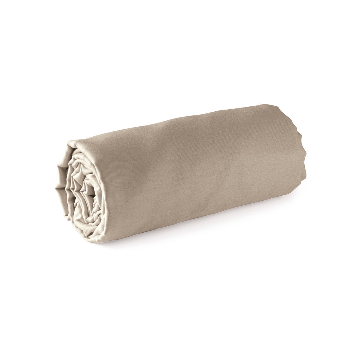 Fitted sheet cotton satin - Taupe