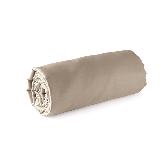 Fitted sheet cotton satin - Taupe