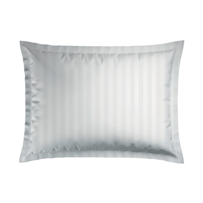 Pillowcase(s) cotton satin dobby stripe woven - White