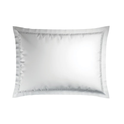 Pillowcase cotton satin  - Lune impériale Grey / White