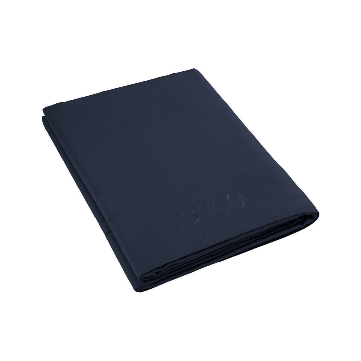 Flat sheet cotton satin  - Uni 1 baratta Blue 11
