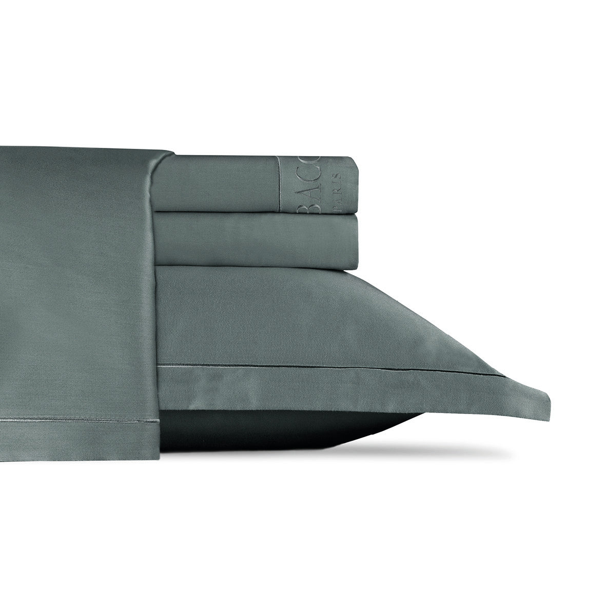 Sheet set cotton satin  - Uni 1 baratta Grey 02