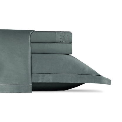 Sheet set cotton satin  - Uni 1 baratta Grey 02