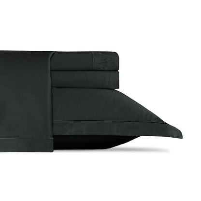 Sheet set cotton satin  - Uni 1 baratta Grey 03