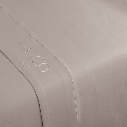 Flat sheet cotton satin  - Uni 1 baratta Taupe 01