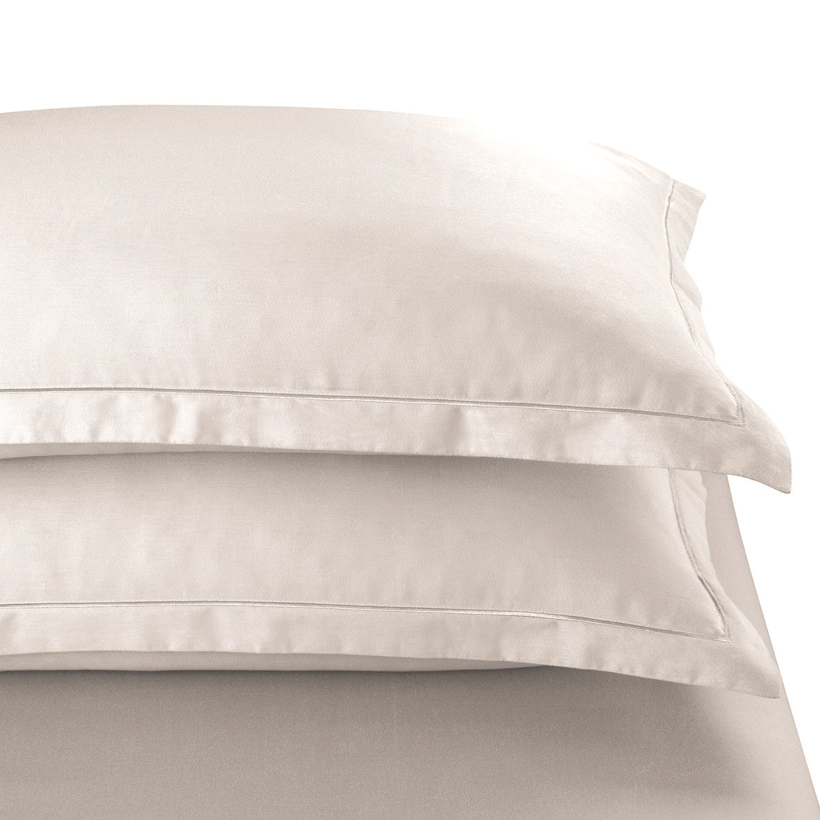 Pillowcase cotton satin  - Uni 1 baratta Taupe 05