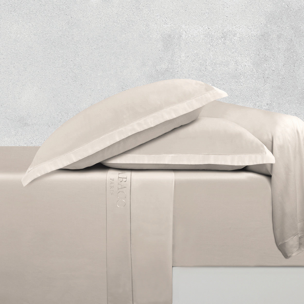 Pillowcase cotton satin  - Uni 1 baratta Taupe 05