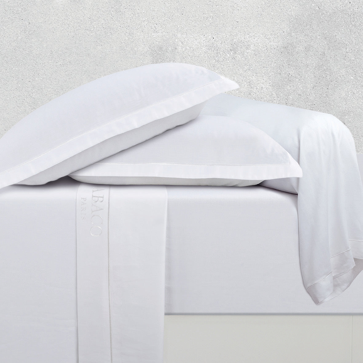 Pillowcase cotton satin  - Uni 1 baratta White 01