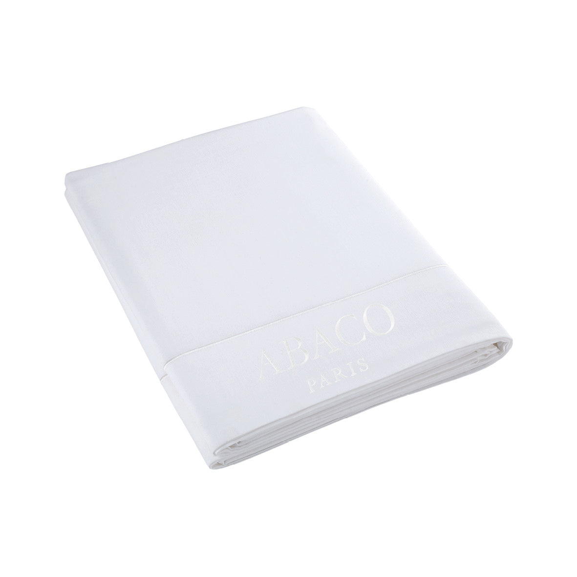 Flat sheet cotton satin  - Uni 1 baratta White 01