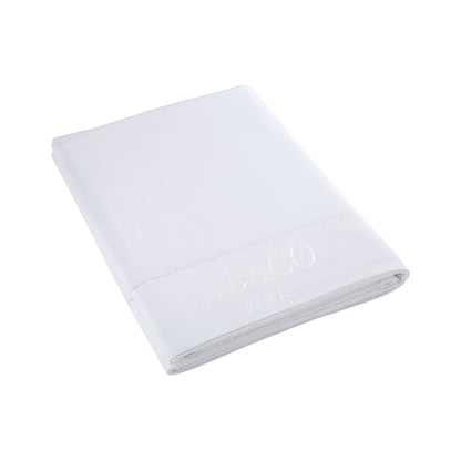 Flat sheet cotton satin  - Uni 1 baratta White 01