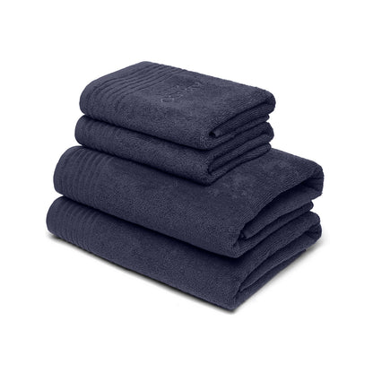 Hand towel + bath towel combed cotton LT - Ecume - 2 x (50 x 100 cm) + 2 x (70 x 140 cm)
