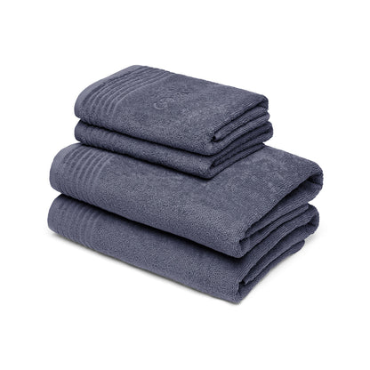 Hand towel + bath towel combed cotton LT - Ecume - 2 x (50 x 100 cm) + 2 x (70 x 140 cm)