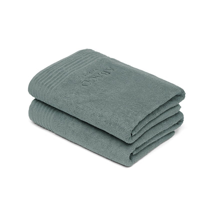 Bath towel combed cotton LT - Ecume - 2 x (70 x 140 cm)