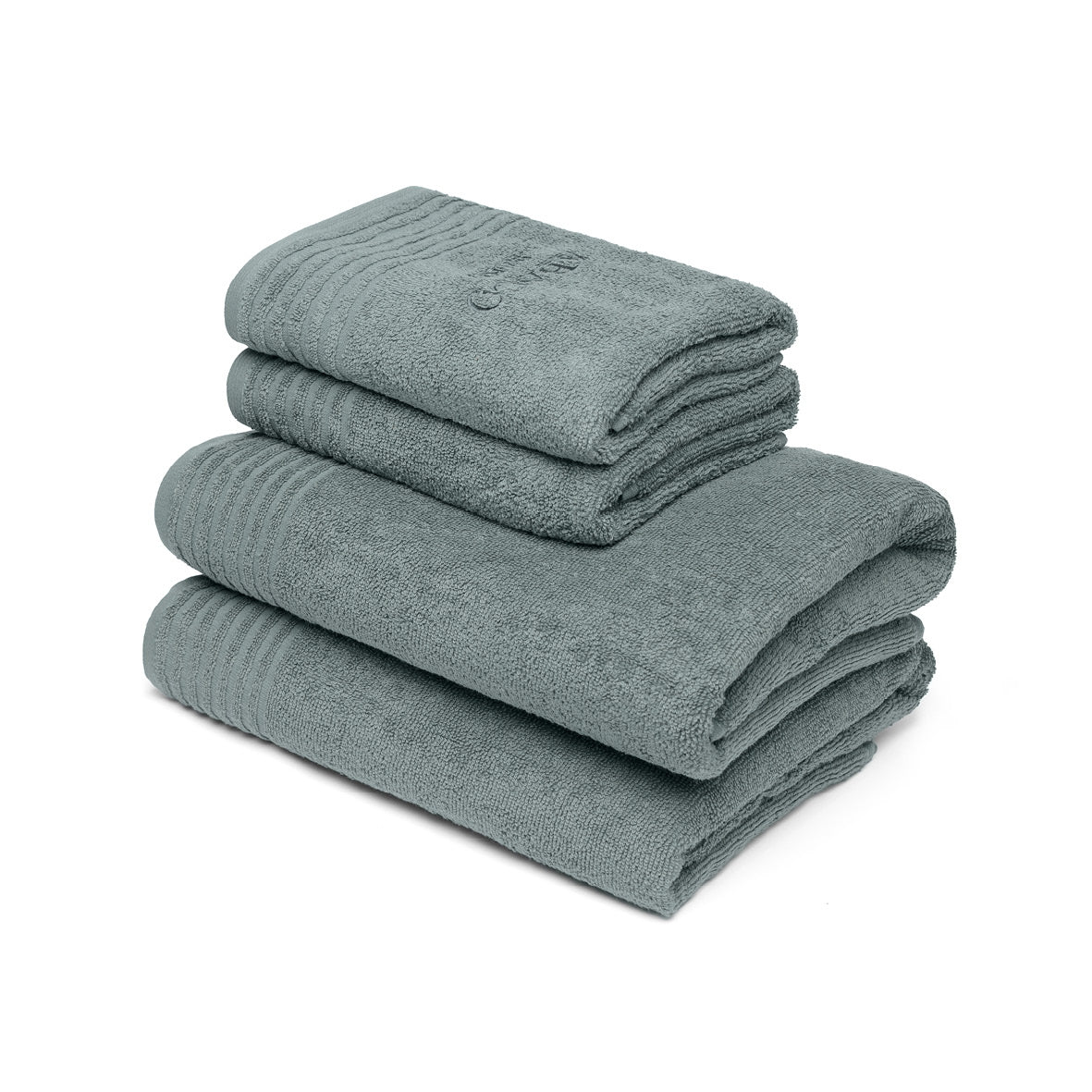 Hand towel + bath towel combed cotton LT - Ecume - 2 x (50 x 100 cm) + 2 x (70 x 140 cm)