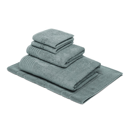 Complete bath linen set combed cotton LT - Ecume - 5 pieces