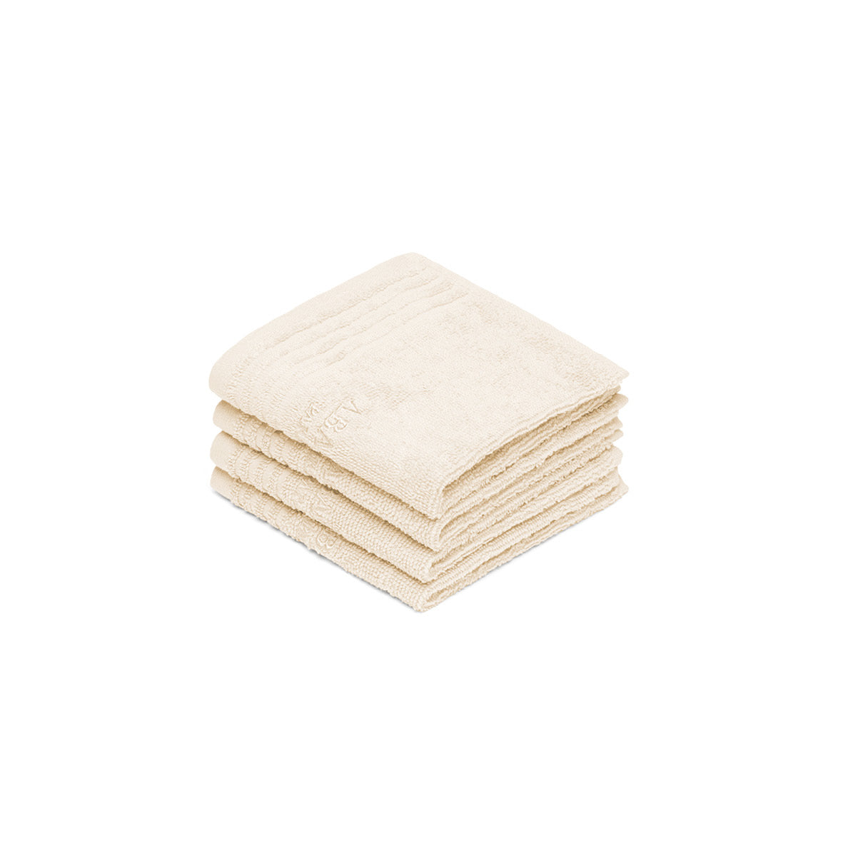 Guest towel combed cotton LT - Ecume - 4 x (30 x 30 cm)
