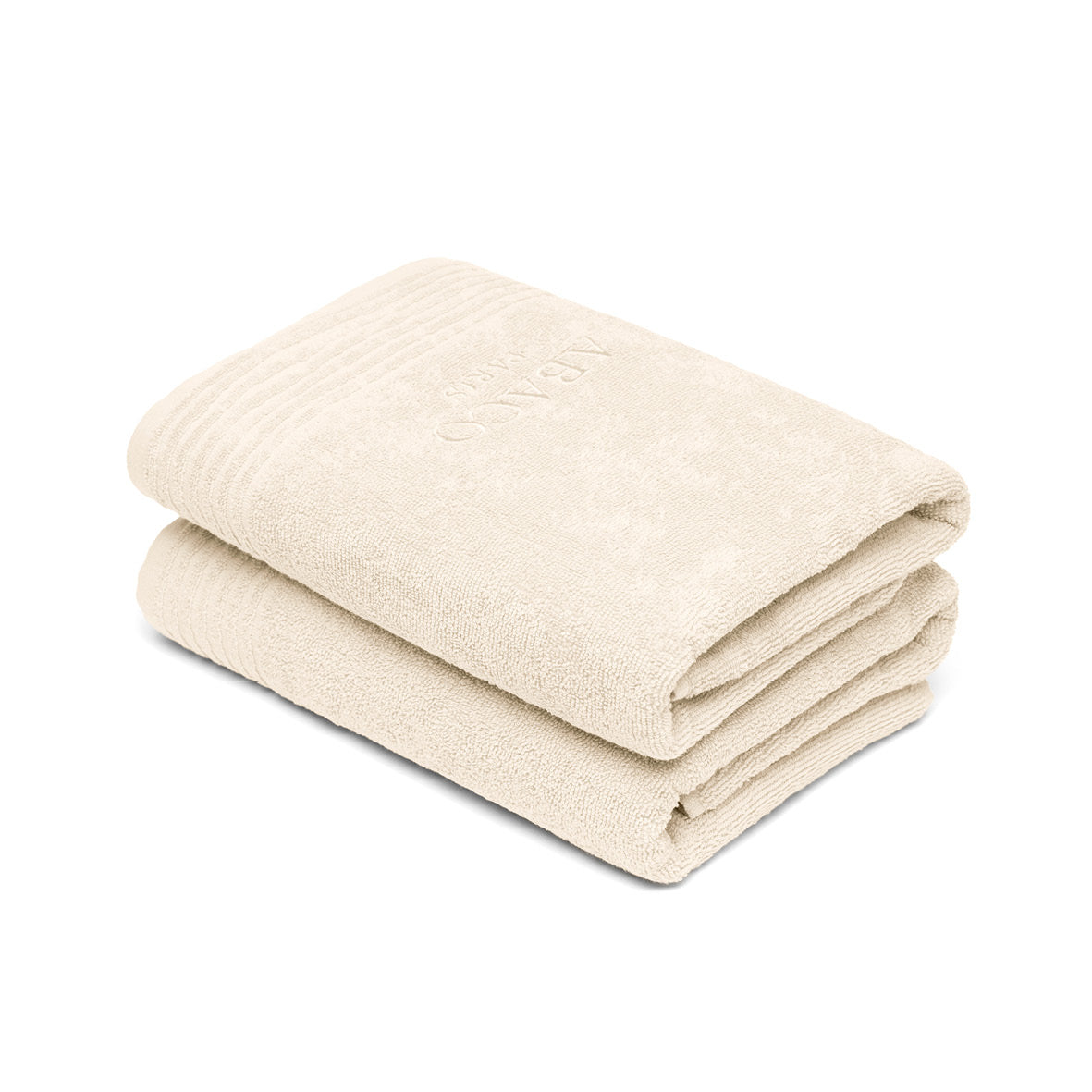 Bath towel combed cotton LT - Ecume - 2 x (70 x 140 cm)